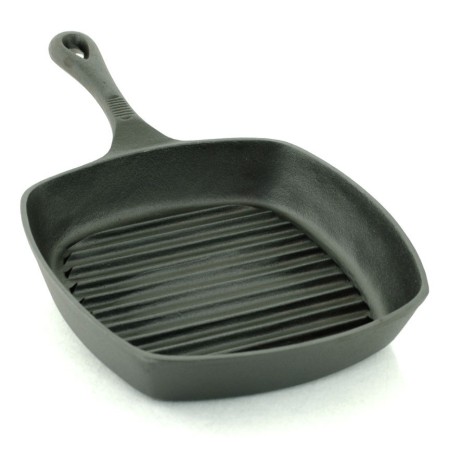 Tigaie grill din fonta fara capac, 26cm, Rosberg