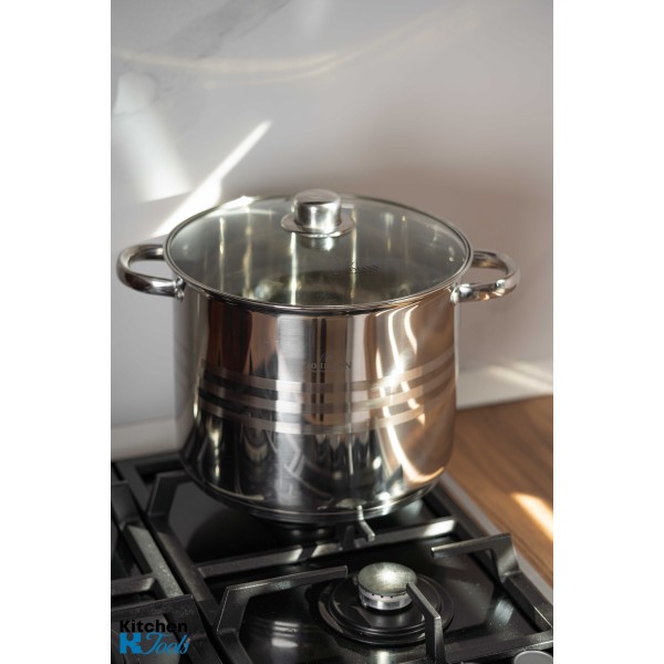 Set oale 6 piese Bohmann inox, (11.3L,13.6L,16.3L), inductie, fund 3 straturi
