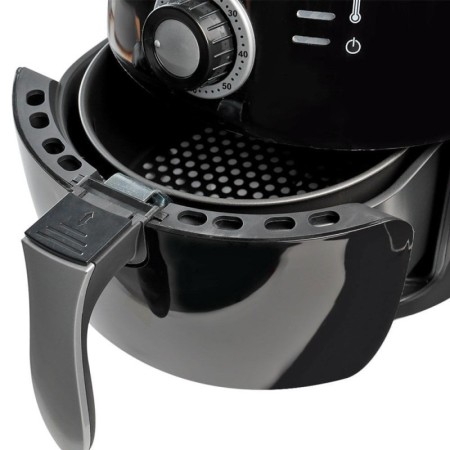 Friteuza Airfryer cu aer cald, 1600W, 2.6L, 80°C~200°C, Temporizator, Rozberg, Negru