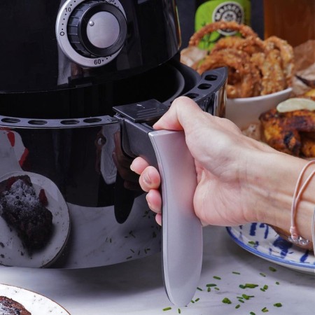Friteuza Airfryer cu aer cald, 1600W, 2.6L, 80°C~200°C, Temporizator, Rozberg, Negru