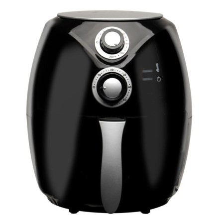 Friteuza Airfryer cu aer cald, 1600W, 2.6L, 80°C~200°C, Temporizator, Rozberg, Negru