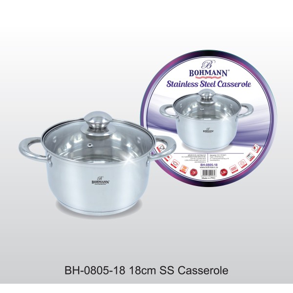 Cratita Bohmann din inox, cu capac yena, 2.8L