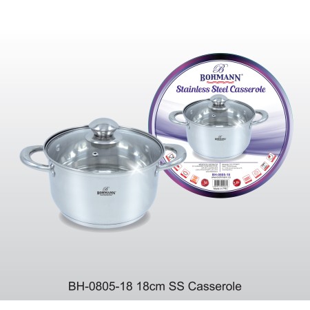 Cratita Bohmann din inox, cu capac yena, 2.8L