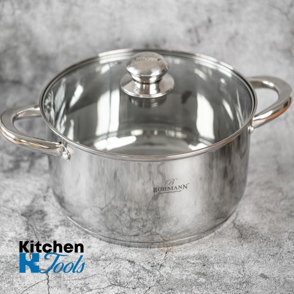 Cratita Bohmann din inox, cu capac yena, 2.8L