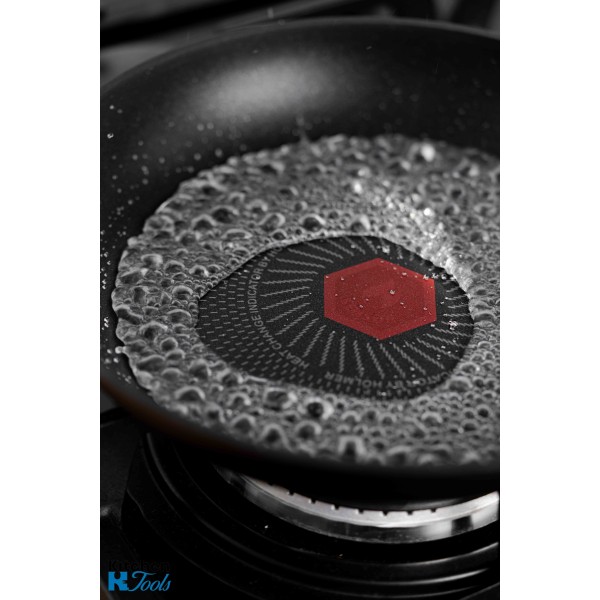 Tigaie antiaderenta din titan cu senzor, 22x4cm, invelis dublu antiaderent titan, inclusiv inductie+cuptor, Goldmann