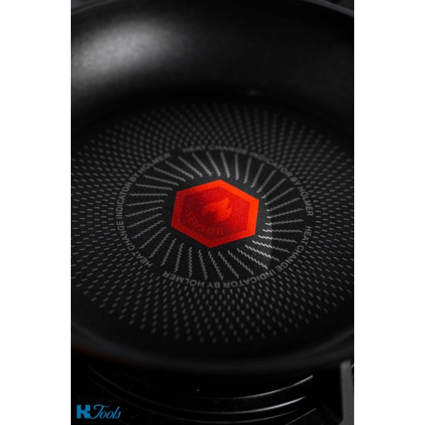 Tigaie antiaderenta din titan cu senzor, 22x4cm, invelis dublu antiaderent titan, inclusiv inductie+cuptor, Goldmann